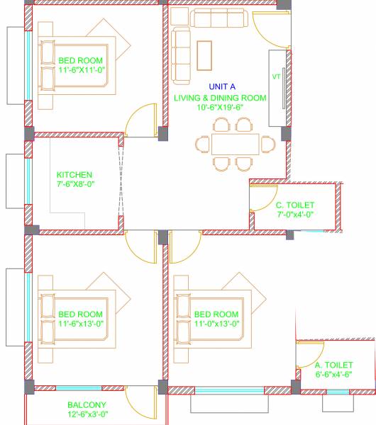  rounak-dakshini Floor Plan Floor Plan