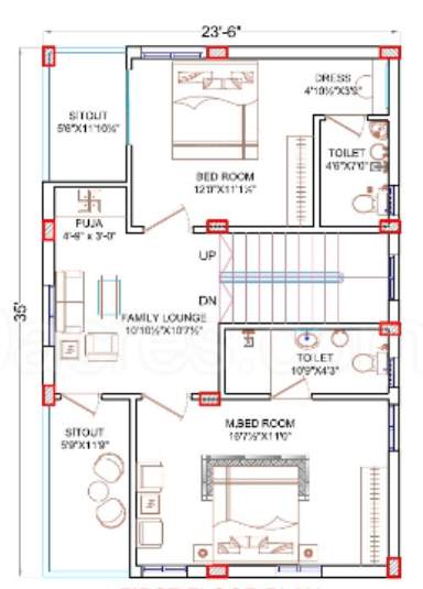  praveens golden leaf Floor Plan First Floor Plan