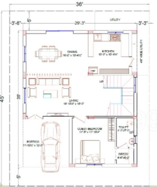  praveens golden leaf Floor Plan Lower Ground Floor Plan