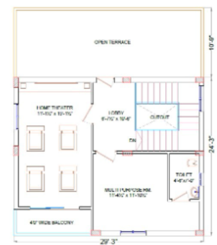 Second Floor Plan praveens golden leaf Floor Plan Second Floor Plan