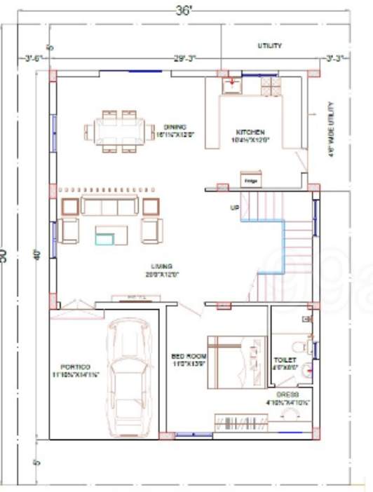  praveens golden leaf Floor Plan Lower Ground Floor Plan