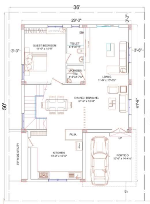  praveens golden leaf Floor Plan Lower Ground Floor Plan