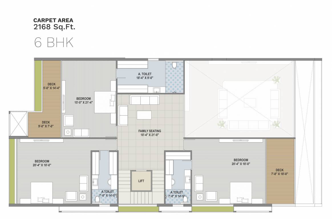 ercole Floor Plan Upper Level Penthouse Plan