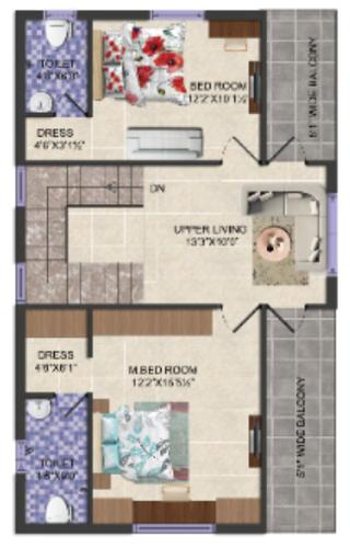  surabhis-signature-villas-extension Floor Plan First Floor Plan