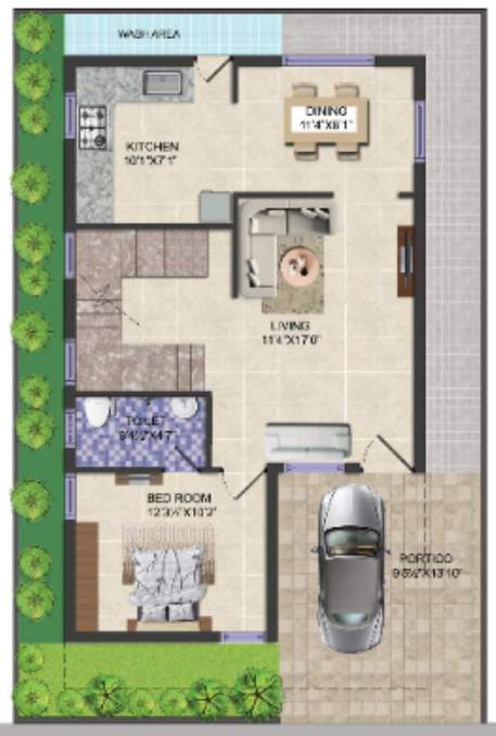  surabhis signature villas extension Floor Plan Ground Floor Plan