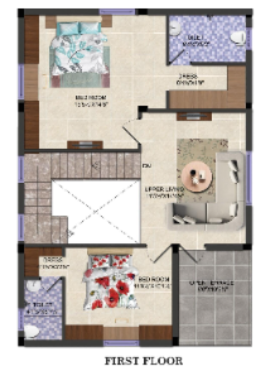 First Floor Plan surabhis signature villas extension Floor Plan First Floor Plan