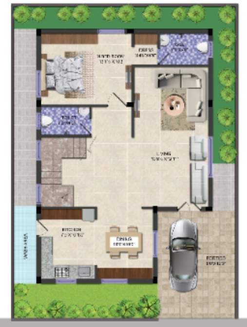  surabhis signature villas extension Floor Plan Ground Floor Plan