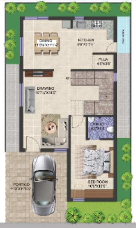  surabhis signature villas extension Floor Plan Ground Floor Plan