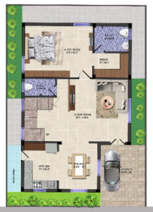  surabhis signature villas extension Floor Plan Ground Floor Plan