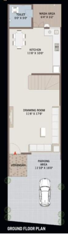  gajanan royal bunglows Floor Plan Ground Floor Plan