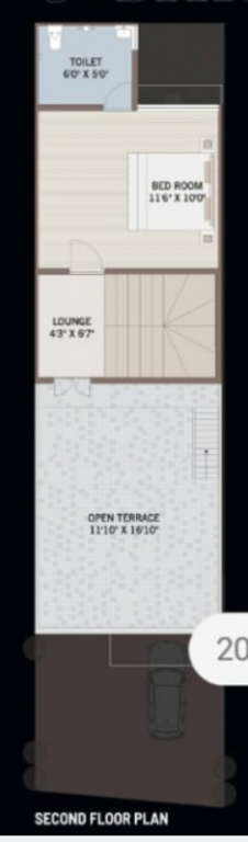 Second Floor Plan gajanan royal bunglows Floor Plan Second Floor Plan