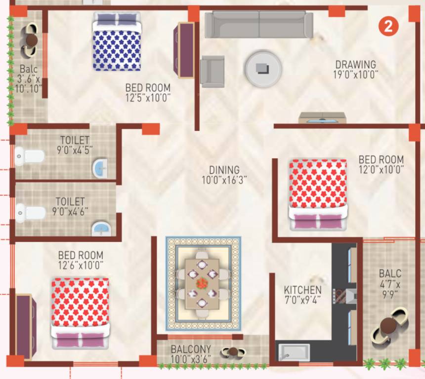  kriti raman residency Floor Plan Floor Plan