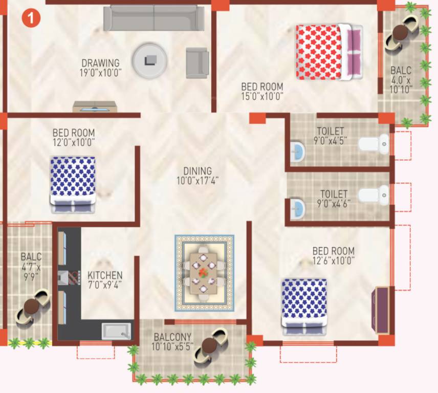 Floor Plan kriti raman residency Floor Plan Floor Plan