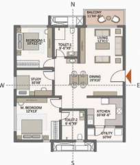  the-prestige-city-hyderabad-apartments Floor Plan Floor Plan