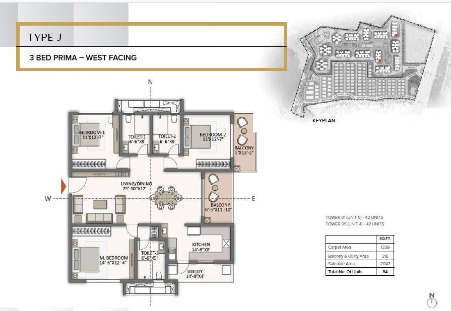 Floor Plan the prestige city hyderabad apartments Floor Plan Floor Plan
