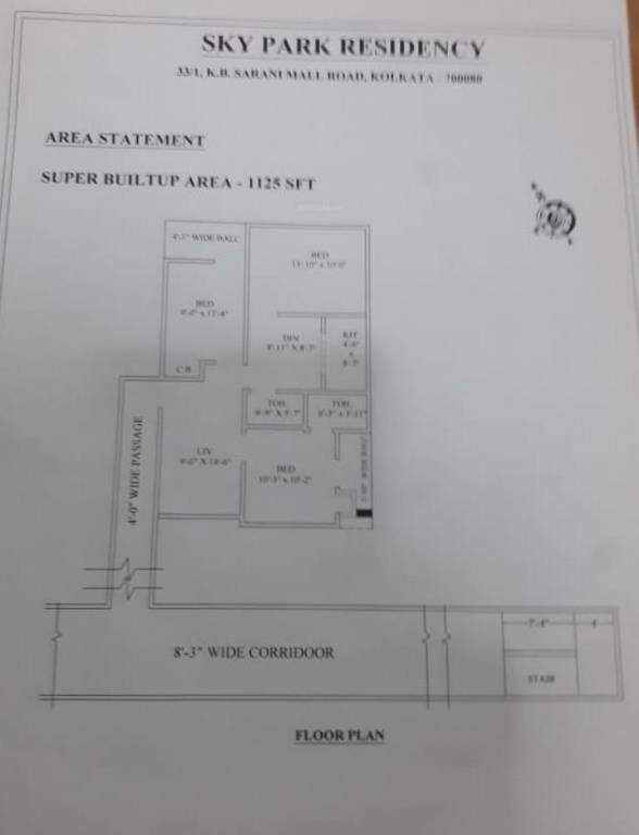  skypark residency Floor Plan Floor Plan