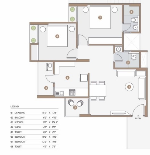 Floor Plan sepal elegant 6 Floor Plan Floor Plan