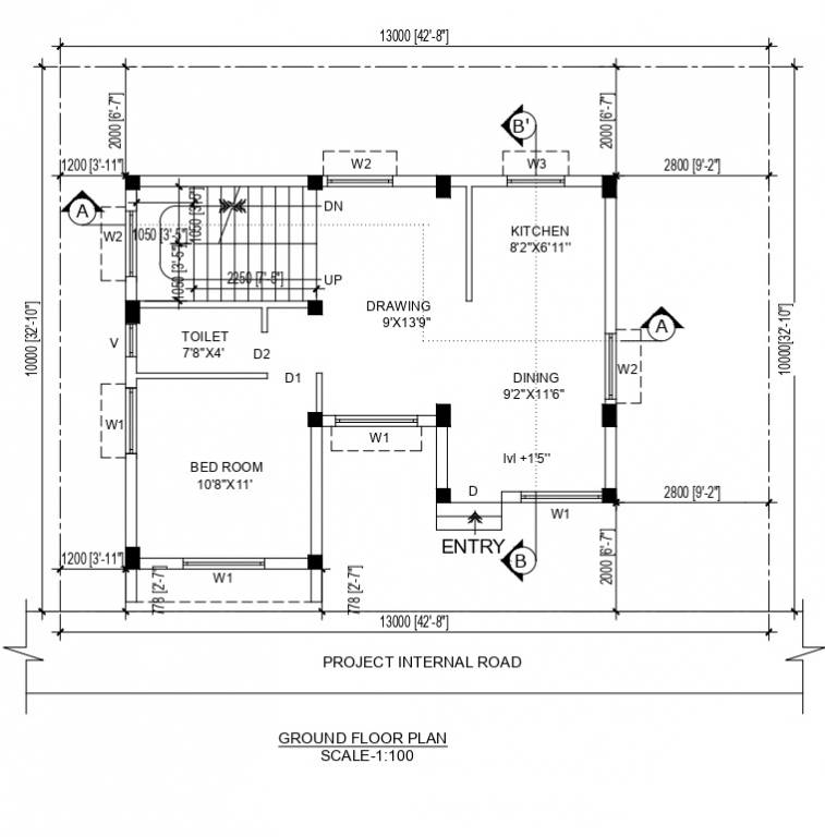  new royal enclave Floor Plan Ground Floor Plan