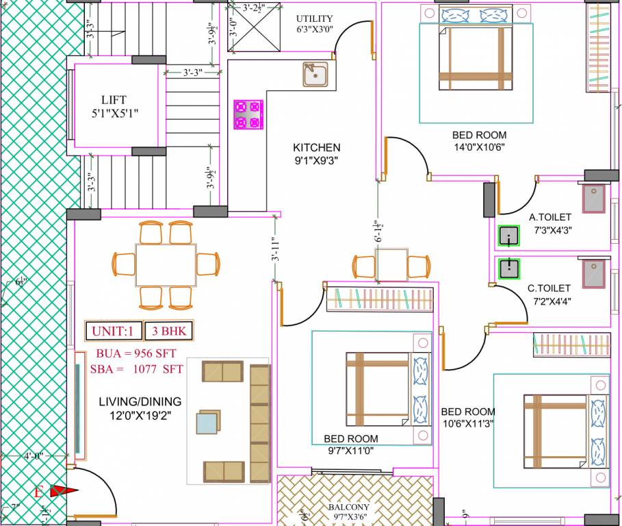  slv krishi Floor Plan Floor Plan