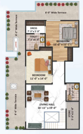 Upper Level Duplex Plan sky castle Floor Plan Upper Level Duplex Plan