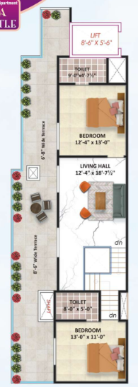 Upper Level Duplex Plan sky castle Floor Plan Upper Level Duplex Plan