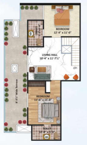 Upper Level Duplex Plan sky castle Floor Plan Upper Level Duplex Plan