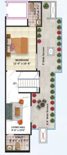 Upper Level Duplex Plan sky castle Floor Plan Upper Level Duplex Plan
