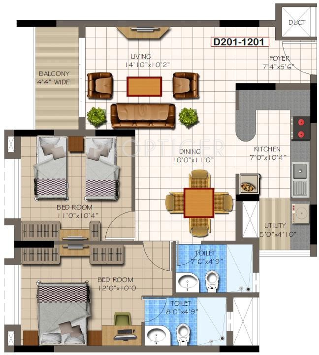 Supertech Micasa (2BHK+2T (1,136 sq ft) 1136 sq ft) Supertech Micasa (2BHK+2T (1,136 sq ft) 1136 sq ft)