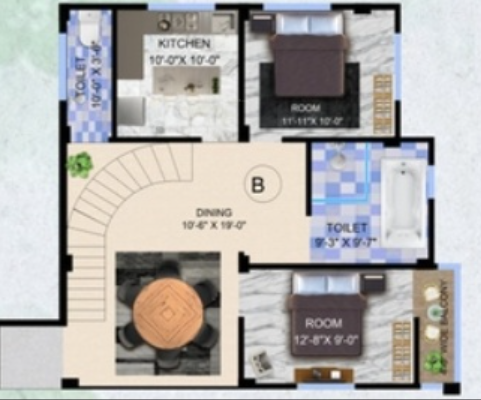  20 swapnaloy Floor Plan Lower Level Duplex Plan