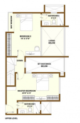 Upper Level Duplex Plan  nikoo-homes-v Floor Plan Upper Level Duplex Plan
