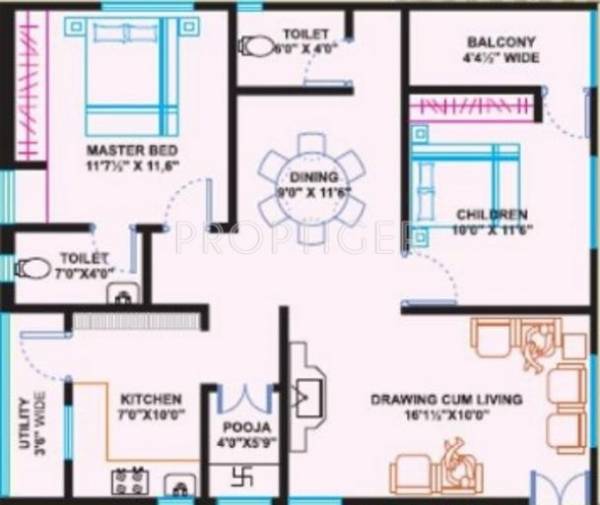 VRR Greenwood (2BHK+2T (1,100 sq ft) Pooja Room 1100 sq ft) VRR Greenwood (2BHK+2T (1,100 sq ft) Pooja Room 1100 sq ft)