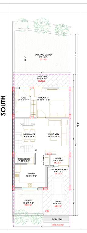 dhyanam villas Floor Plan Ground Floor Plan