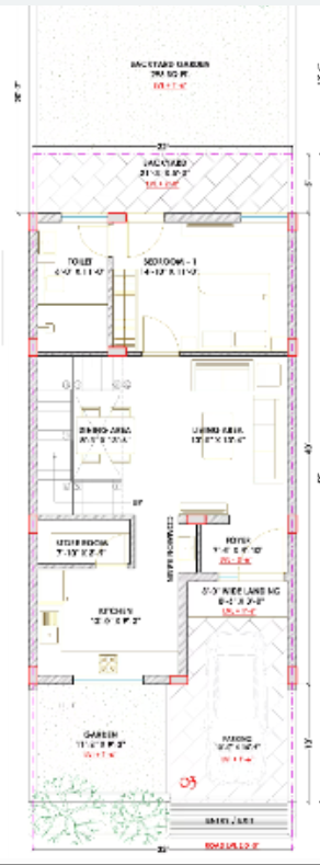 dhyanam villas Floor Plan Ground Floor Plan