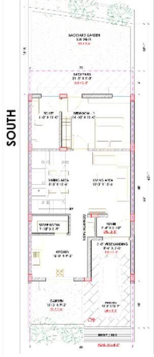 dhyanam villas Floor Plan Ground Floor Plan