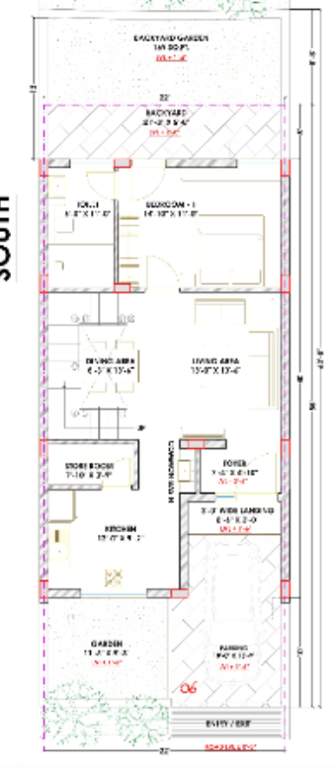 dhyanam villas Floor Plan Ground Floor Plan
