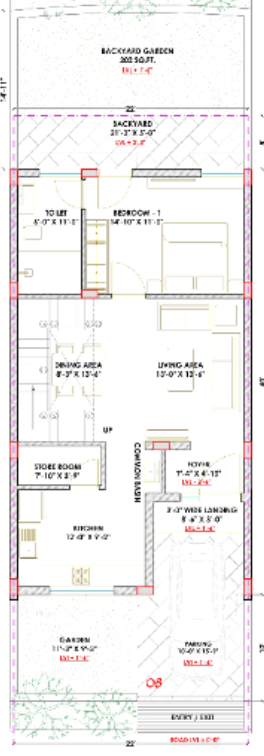 dhyanam villas Floor Plan Ground Floor Plan