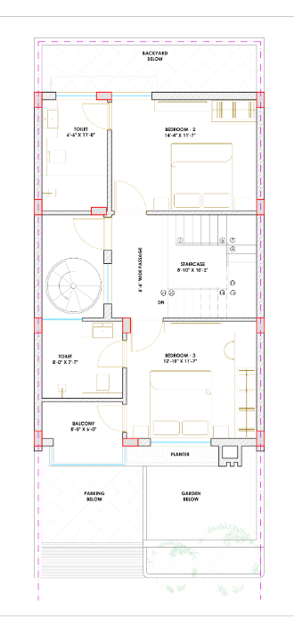 dhyanam villas Floor Plan First Floor Plan