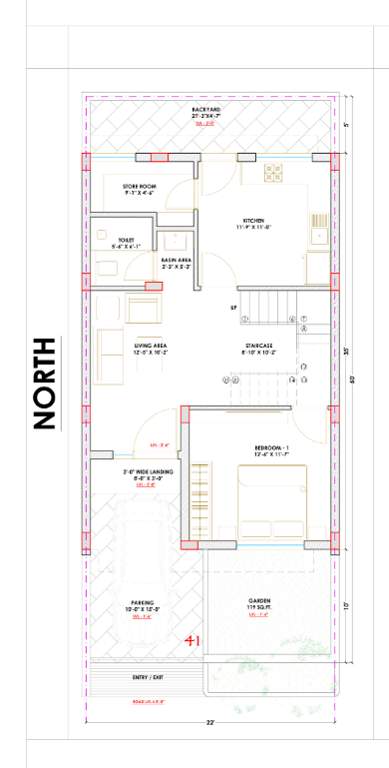 dhyanam villas Floor Plan Ground Floor Plan