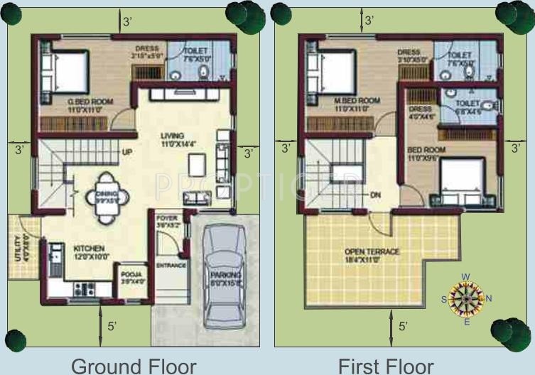 Yesh Lifestyle Villas (3BHK+3T (1,446 sq ft) 1446 sq ft)