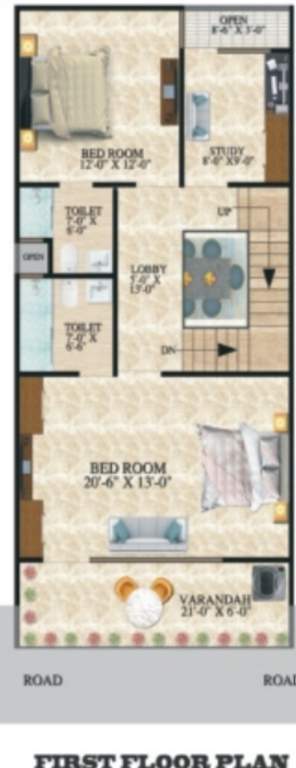  paradise green villa 2 Floor Plan First Floor Plan
