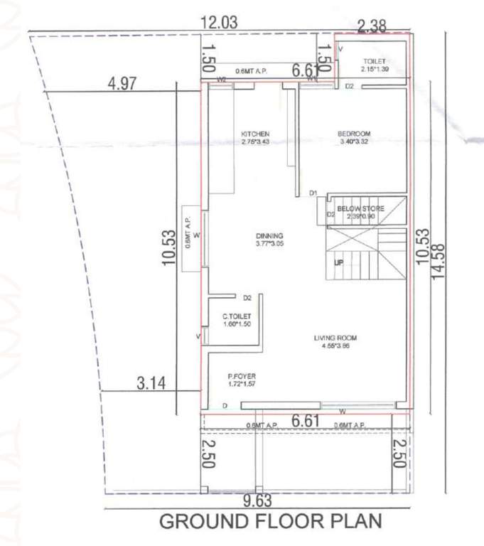  akshat villa 2 Floor Plan Ground Floor Plan