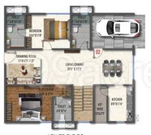  akshat villa 2 Floor Plan Ground Floor Plan
