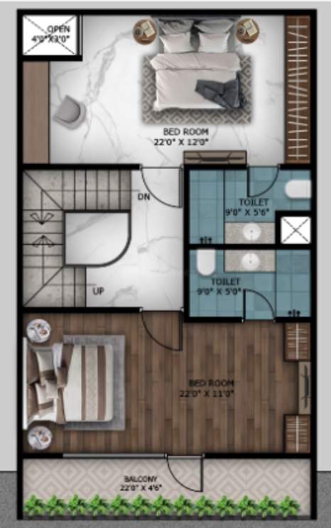  krishna vatika luxurious villas Floor Plan First Floor Plan