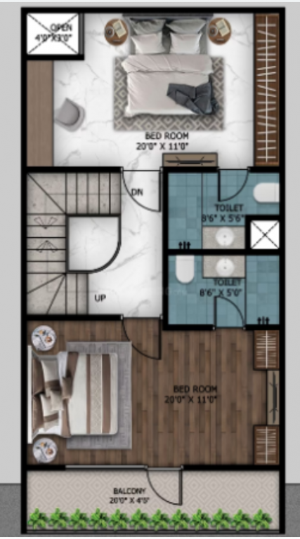  krishna vatika luxurious villas Floor Plan First Floor Plan