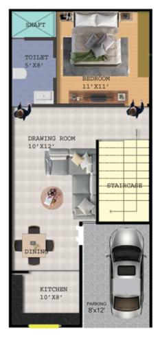  tulsi-vatika-royal-villas Floor Plan Ground Floor Plan