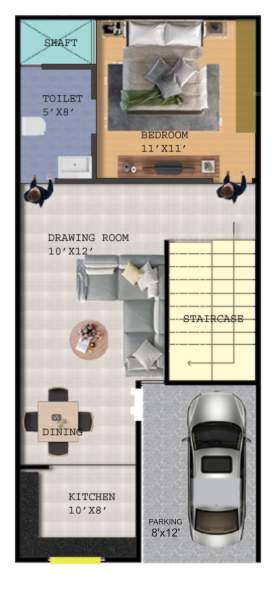  tulsi vatika royal villas Floor Plan Ground Floor Plan