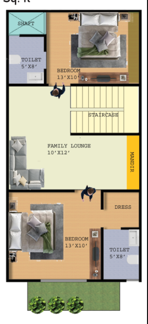 First Floor Plan  tulsi vatika royal villas Floor Plan First Floor Plan
