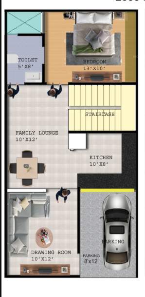  tulsi vatika royal villas Floor Plan Ground Floor Plan