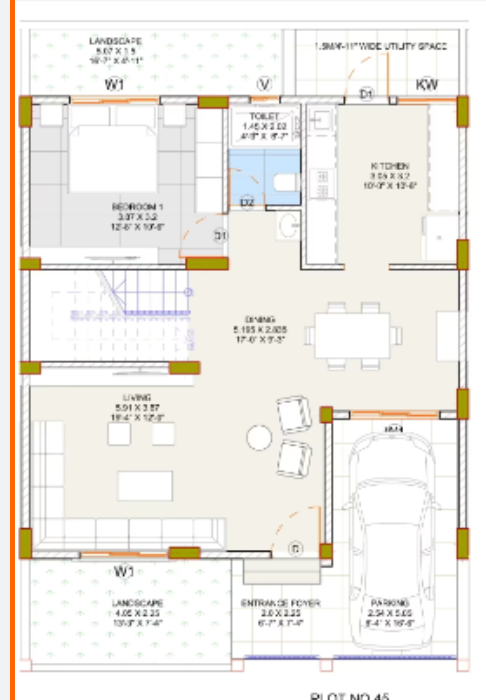 green meadows Floor Plan Ground Floor Plan