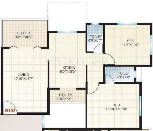 Archit Archit Madhuban (2BHK+2T (956 sq ft) 956 sq ft) Archit Archit Madhuban (2BHK+2T (956 sq ft) 956 sq ft)